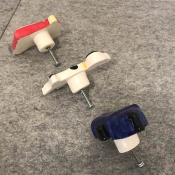 Set of 3 Firetruck Themed Knobs / Drawer Pulls - Picture 2 of 3